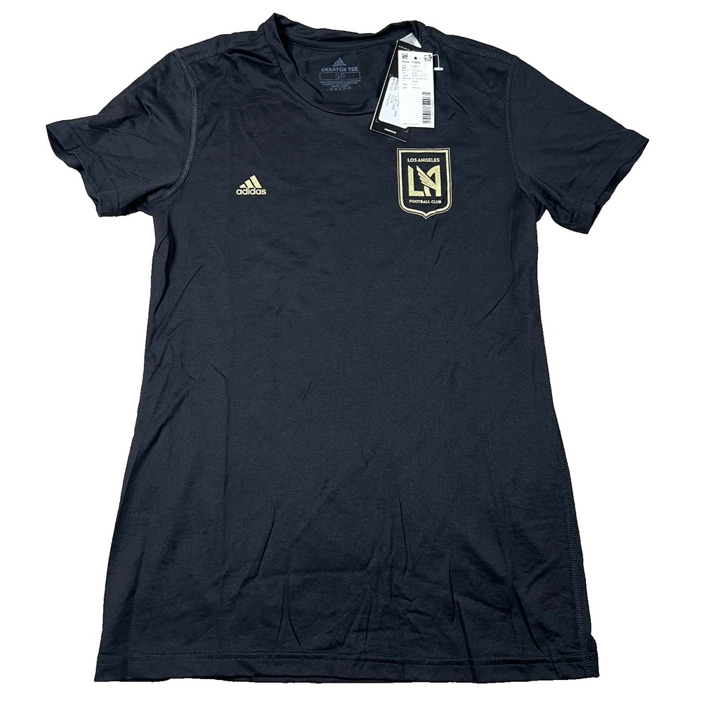 Adidas Women‎ Small Black Los Angeles FC Creator Tee Short Sleeve T-Shirt NWT